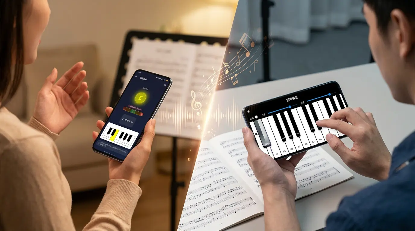 钢琴键盘功能展示